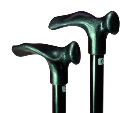 Comfort Grip Cane Adjustable, Small Handle - Black,
