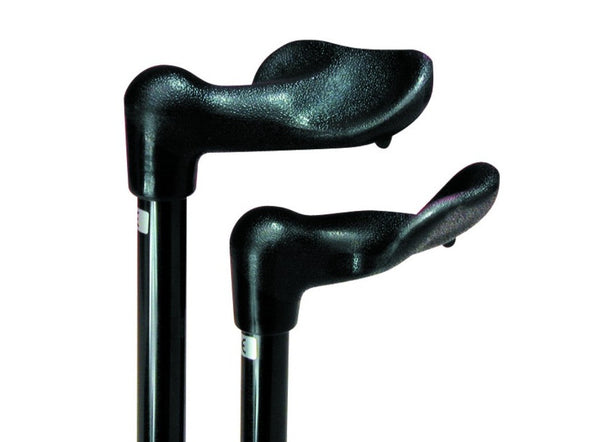 Arthritis Grip Cane Adjustable - Black