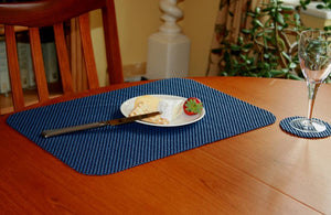 StayPut Anti-Slip Fabric Tablemat (x6) and Coaster (x6) Set