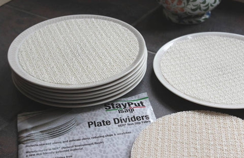 StayPut Plate Dividers - 18.5 x 18.5cm - White