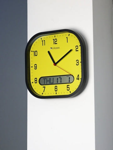 High Contrast Day-Date Wall Clock